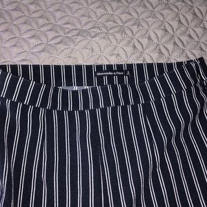 Abercrombie and Fitch Blue Striped Pants